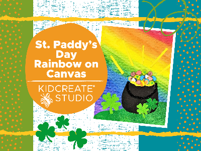 St. Paddy's Day Rainbow on Canvas at Cedar Creek Elementary- East Bethel